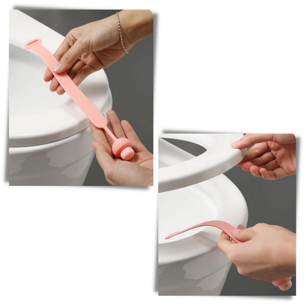Conjunto de 2 elevadores de assento de vaso sanitário em silicone amarelo, peças de reposição para bricolagem hidráulica George.