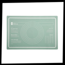 Tapis de cuisson en silicone extra-large Geweyeeli, matière de pâtisserie, surface verte antiadhésive pour cuisson et pâtisserie.