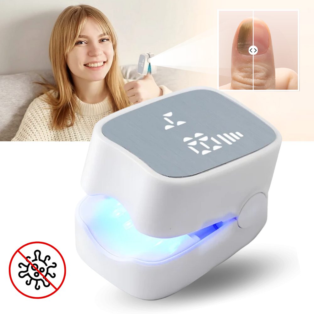 Laser indolor para tratamento de micoses nas unhas, produto cosmético da marca Gh, equipamento médico para saúde das unhas.