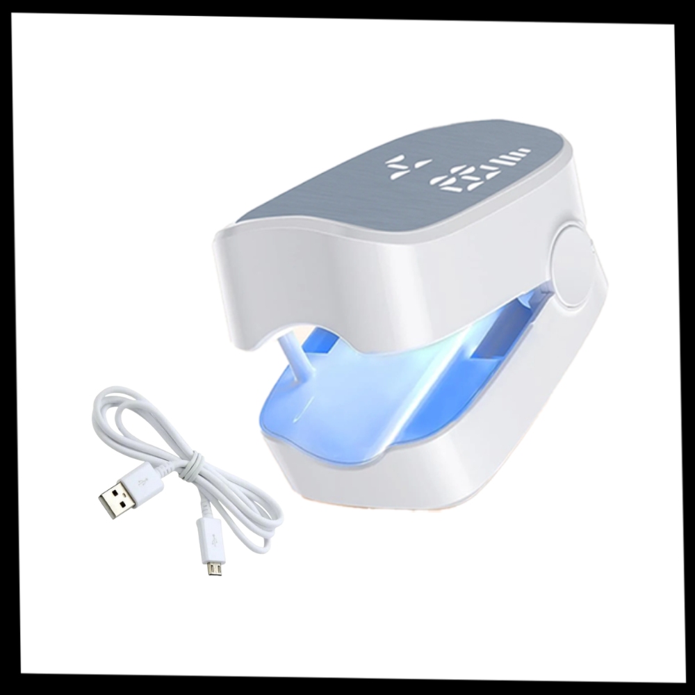 Laser indolor para tratamento de unhas com micose, marca GH, dispositivo cosmético portátil e eficiente para saúde das unhas.