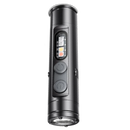 Mini lanterna magnética preta da Gisneze para camping e caminhada, portátil e de fácil fixação com design compacto.