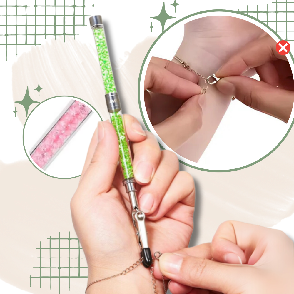 Pulseira Pedaxi Accroche, acessório elegante para prender e combinar pulseiras com facilidade e estilo.