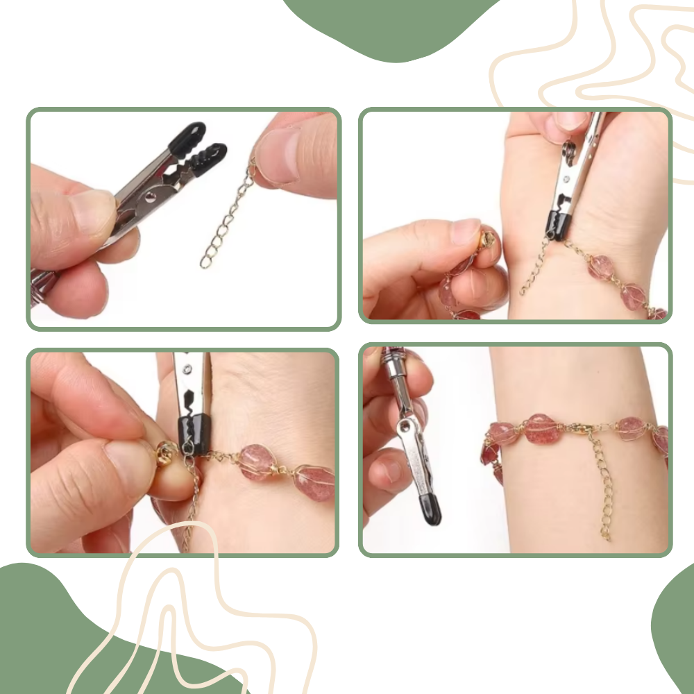 Bracelete de encaixe Pedaxi, acessório de pulseira glamoroso com design elegante, mostrado na imagem com acabamento detalhado.