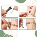 Bracelete de encaixe Pedaxi, acessório de pulseira glamoroso com design elegante, mostrado na imagem com acabamento detalhado.
