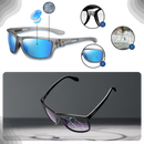 Óculos de sol polarizados Carevas com armação leve e design flutuante, ideal para proteção contra reflexos e uso na água.