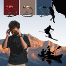 Óculos de sol polarizados Carevas com armação leve, lentes flutuantes e proteção contra reflexos para atividades ao ar livre