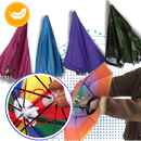 Chapéu parapluie ajustável de uso mãos livres, para atividades ao ar livre, na cor verde militar, marca Global Bargains