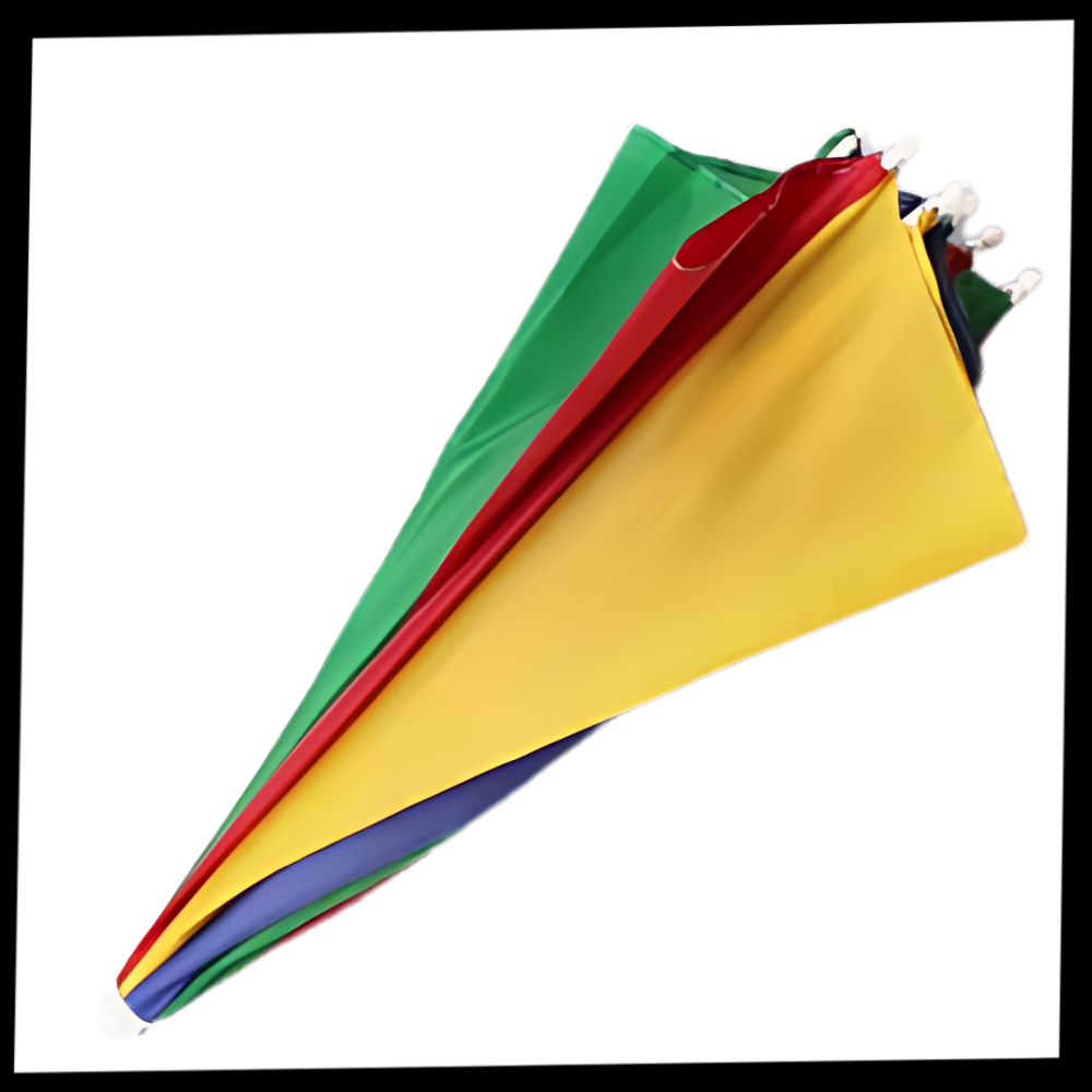 Chapéu parapluie ajustável e mãos livres para atividades ao ar livre, em cor verde militar, da marca Global Bargains.