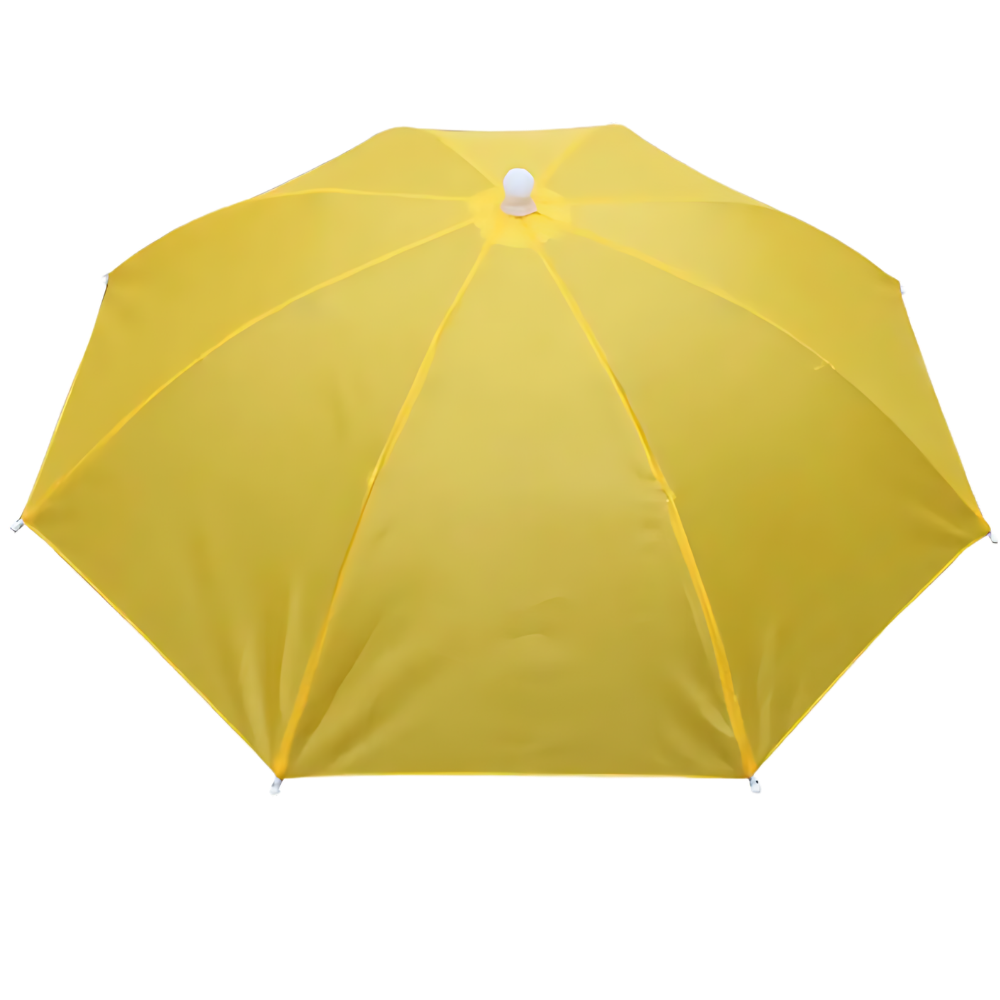 Chapéu parapluie ajustável para uso ao ar livre, com design de mãos livres em cor verde militar, marca Global Bargains.