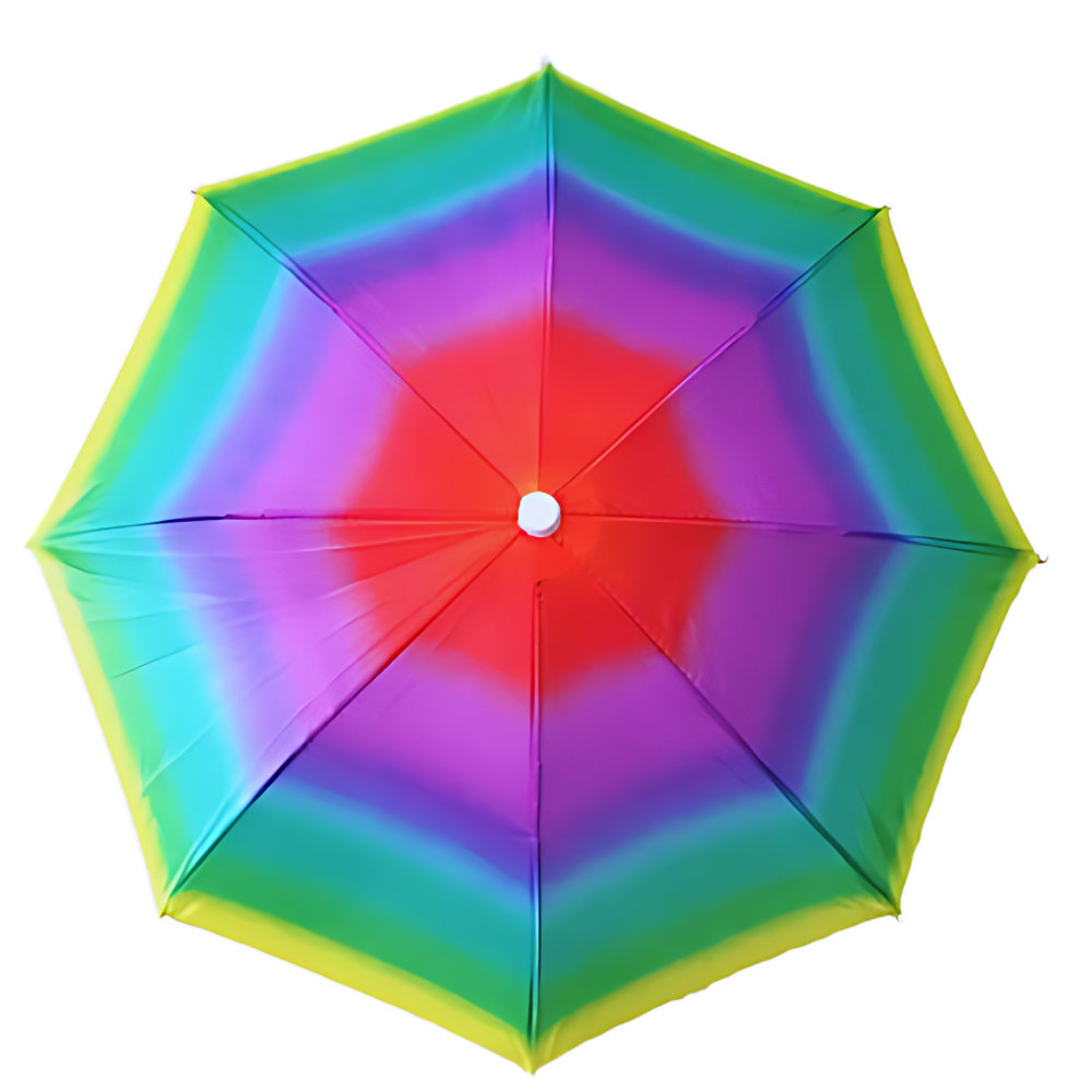 Chapéu-parapluie ajustável para atividades ao ar livre, com design de mãos livres, em cor verde militar, marca Global Bargains.