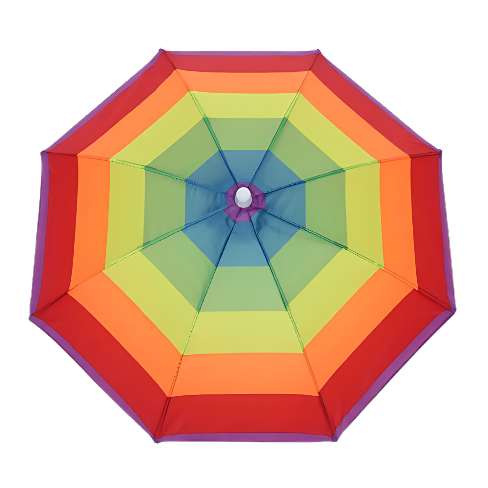 Chapéu parapluie ajustável de vida ao ar livre da Global Bargains, com design verde militar e proteção contra chuva.