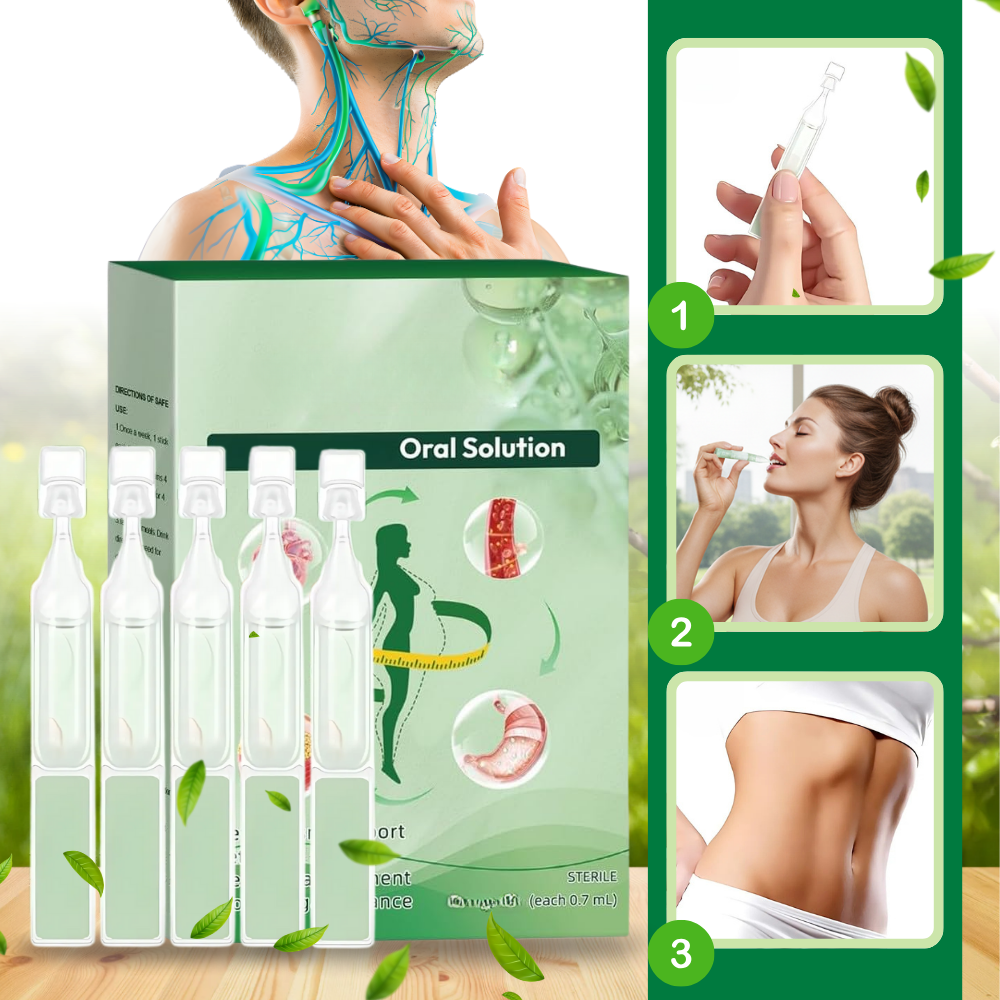 Gotas de Moringa da Glp-1 Drops, suplemento alimentar para fitness e nutrição, frasco com gotas de cor verde.