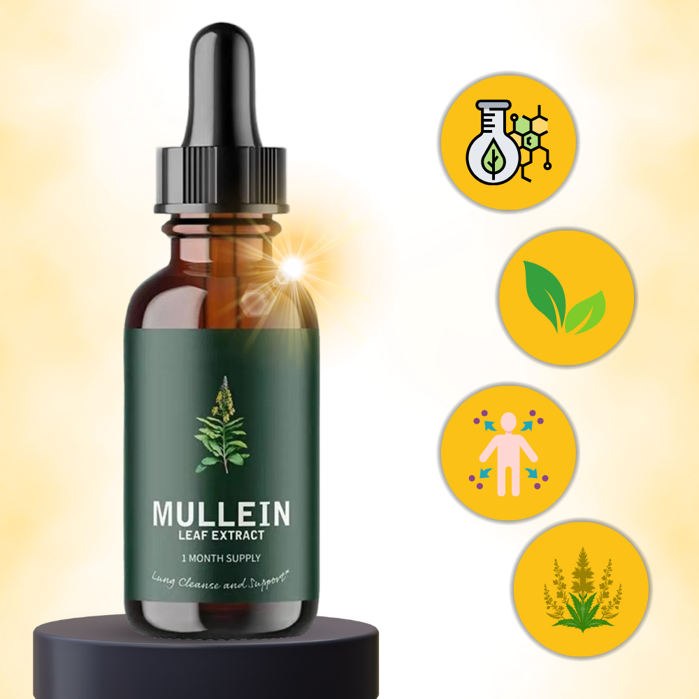 Infusão de Molène sem glúten da Nature's Answer para cuidados respiratórios e saúde pulmonar.