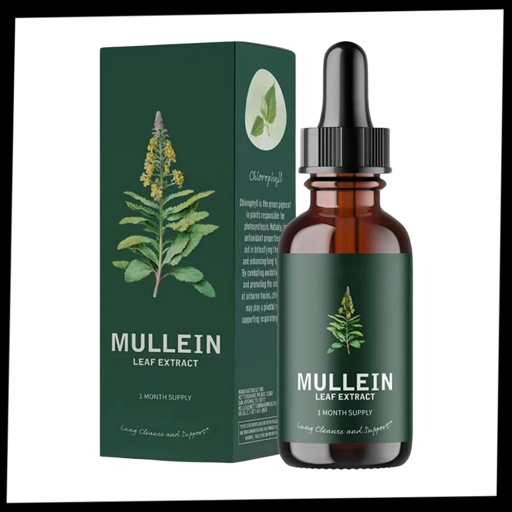 Pacote de suplemento de Molène sem glúten para saúde pulmonar, da marca Nature's Answer, com ervas naturais para cuidados respiratórios.