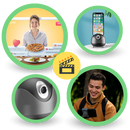 Rotule inteligente Golden Blue com rastreamento automático de 360° para câmeras e equipamentos fotográficos, acessório profissional.