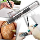 Mini máquina de gravação Goolrc para hobbies criativos, ferramenta portátil para personalizar objetos e artesanato.