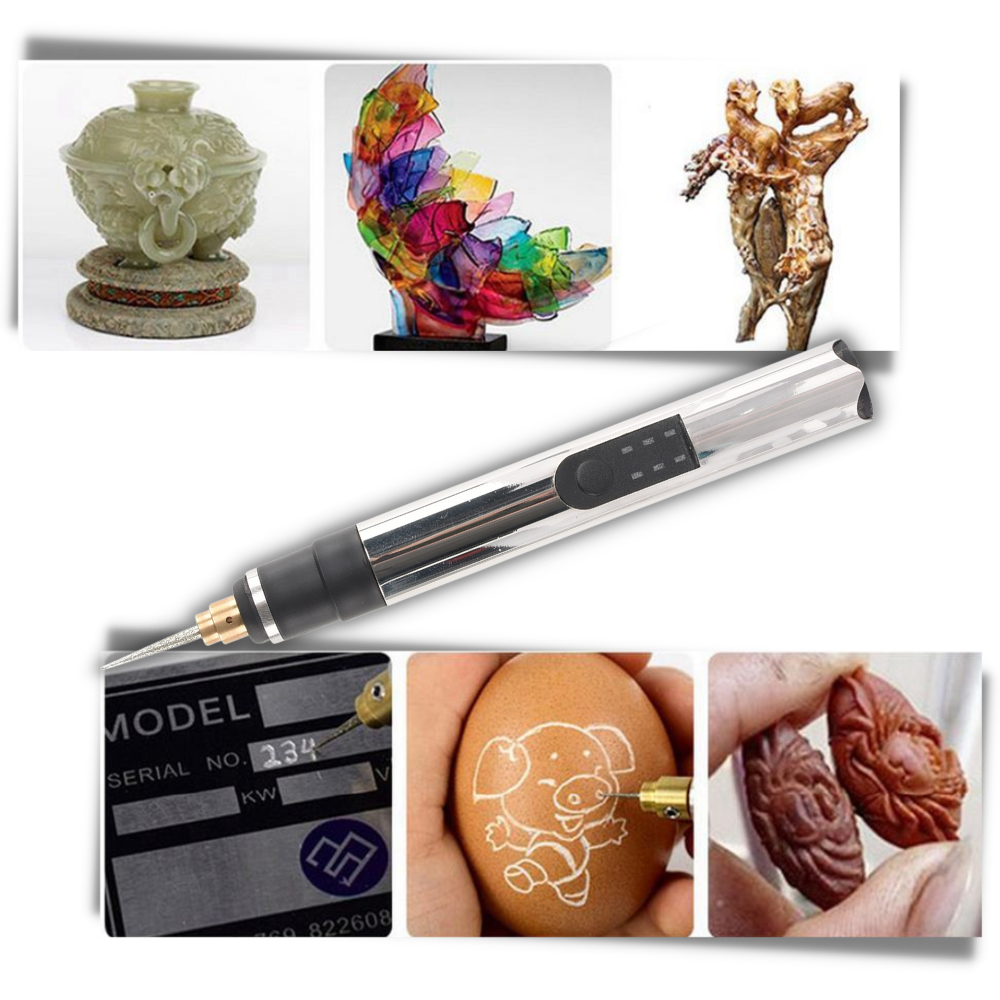 Mini máquina de gravação Goolrc para artesanato, ferramenta portátil de hobbies criativos com detalhes visíveis.