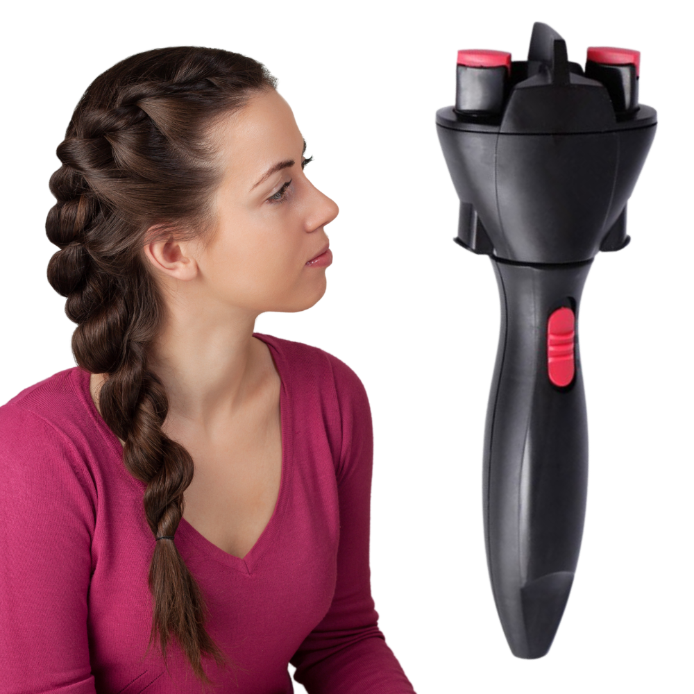 Máquina elétrica de trança de cabelo Goolrc, dispositivo de cuidado capilar para criar penteados trançados.