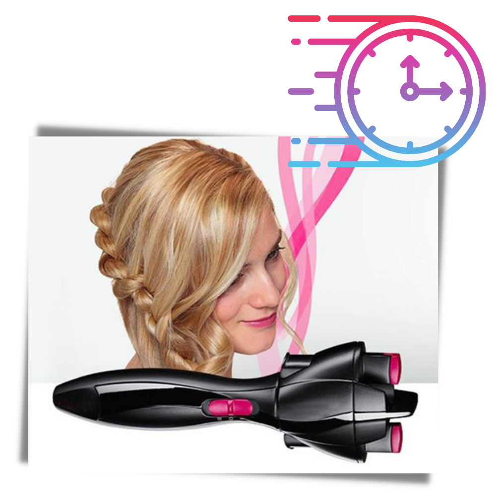 Máquina elétrica de penteado para trançar cabelos da marca Goolrc, com design compacto para cuidados capilares.