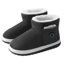 Sapatos Taluosi em algodão aquecidos com grafeno na cor preta, com design confortável e tecnologia de aquecimento eficiente.