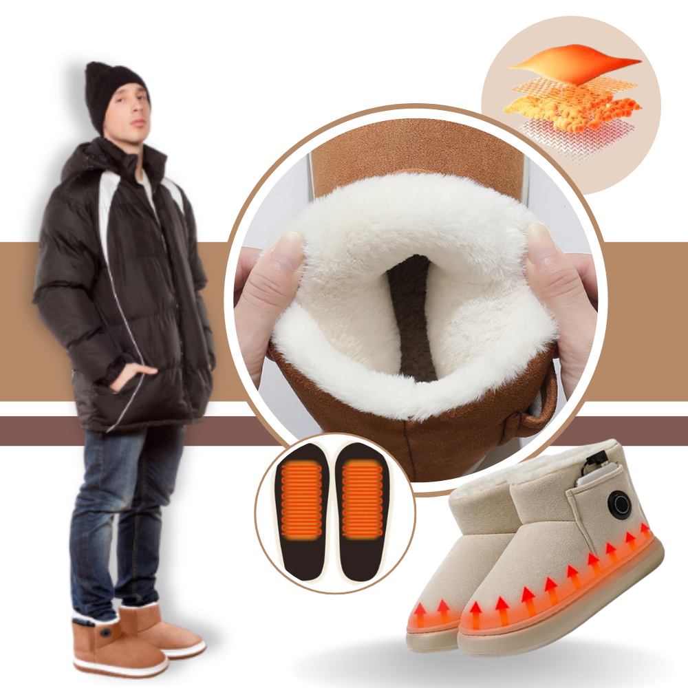 Sapatos Taluosi de algodão aquecidos com grafeno, com design confortável e tecnologia de aquecimento para maior calor e conforto.