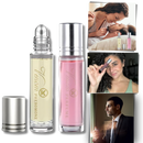 Parfum aux phéromones Green Cosmos pour hommes, longue durée, flacon élégant avec étiquette verte et design moderne.