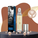 Parfum aux phéromones Green Cosmos para homens, fragrância de longa duração, embalagem elegante de cosméticos.