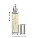 Parfum com pheromônes de longa duração da Green Cosmos, frasco elegante para cosméticos masculinos.