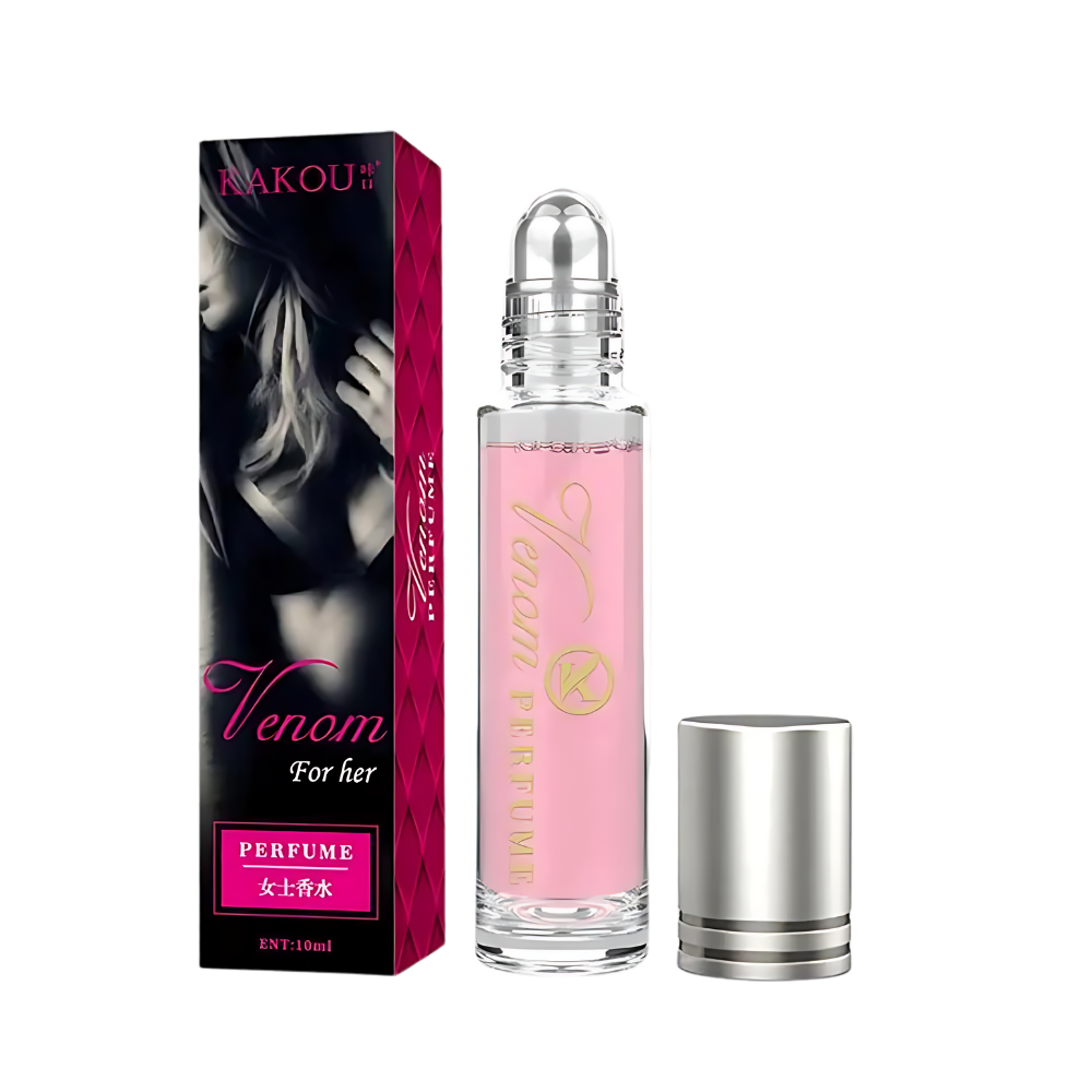 Parfum aux phéromones Green Cosmos para homens, embalagem com frasco elegante, destaque na embalagem e rótulo do produto.