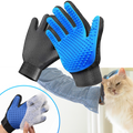 Luvas de grooming para animais de estimação, produto da Coutlet, com design de material de toilettage para pets, par de luvas.