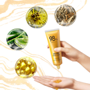 Máscara dourada peel-off da Groupon para limpeza de poros, com textura brilhante e fórmula cosmética para cuidados faciais.