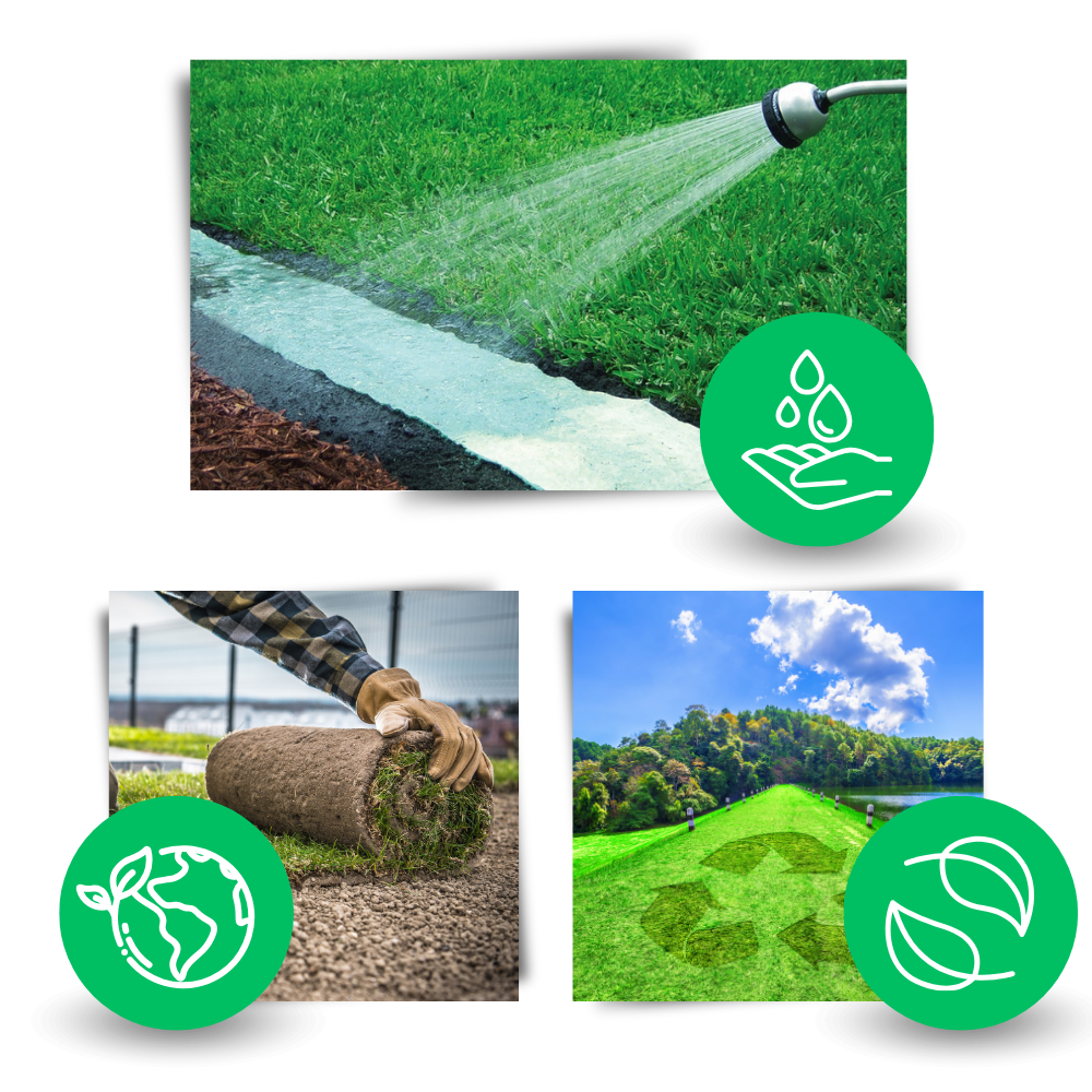 Kit de plantation Gueuusu com tapete de sementes de grama verde, fixação rápida, 20x300 cm, ideal para gramados.