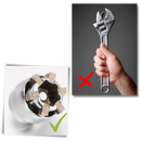 Chave de boca universal Gukom, ferramenta de chaves para apertar e soltar porcas e parafusos, em imagem de produto.