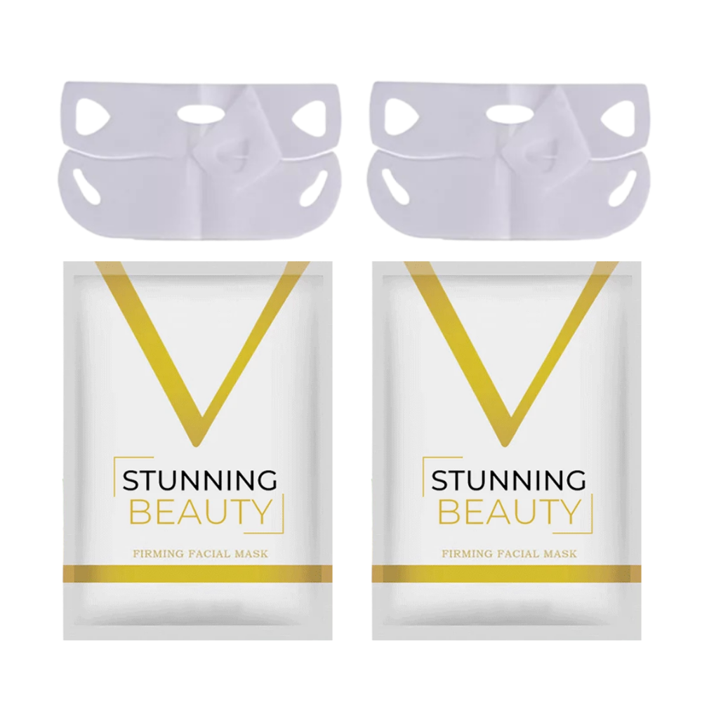 Máscara facial liftante e aminciante da Gukom, produto de cosméticos para revitalizar e definir o rosto.