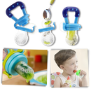 Sucete alimentar Supertots Gyuunyuu com cor verde, adequada para bebês de 6 meses ou mais, com anel de dentição.