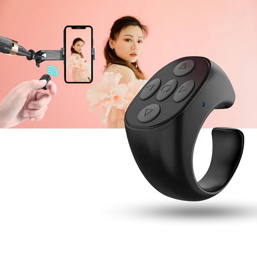 Anel de controle mãos livres para telefonia da RKZDSR, com design compacto para facilitar chamadas sem usar as mãos.