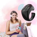 Anel de controle mãos livres da RKZDSR Home para telefonia, com botão de clique único, visível na imagem.