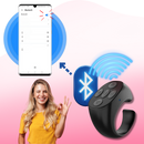 Anel de controle mãos livres RKZDSR Home para telefonia, acessório de controle sem fio, mostrando mãos usando o dispositivo.