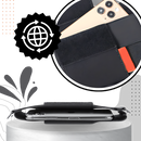 Estojos de cintura para celular Uto, compatíveis com bolsas e carteiras, mostrado sendo usado na cintura com telefone móvel.
