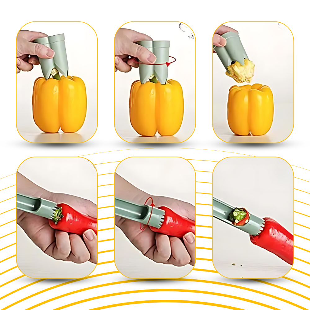 Dénoyauteur inofensivo de frutas e legumes da marca EA94574, utensílio de cozinha para remover sementes com conforto