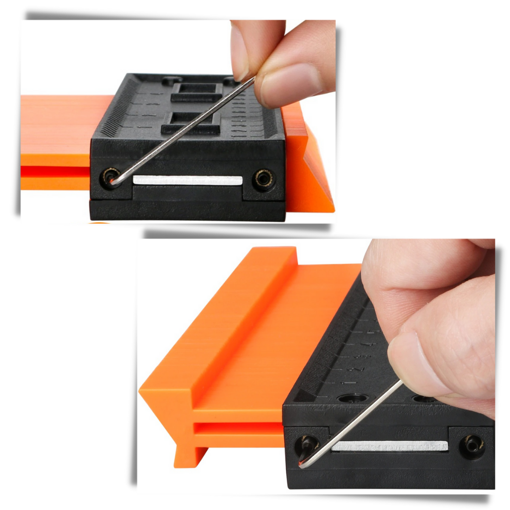 Jauge de duplication de contour Harupink, outil de mesure pour détection précise, longueur de 12 cm, outil de mesure et détecteur.