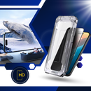 Película de proteção de tela HD com filtro de privacidade da Tvcmall, exibindo uma tela de smartphone com efeito de privacidade.