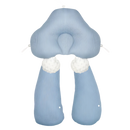 Travesseiro de amamentar Benbat com proteção de cabeça azul, confortável e ideal para suporte durante a amamentação.