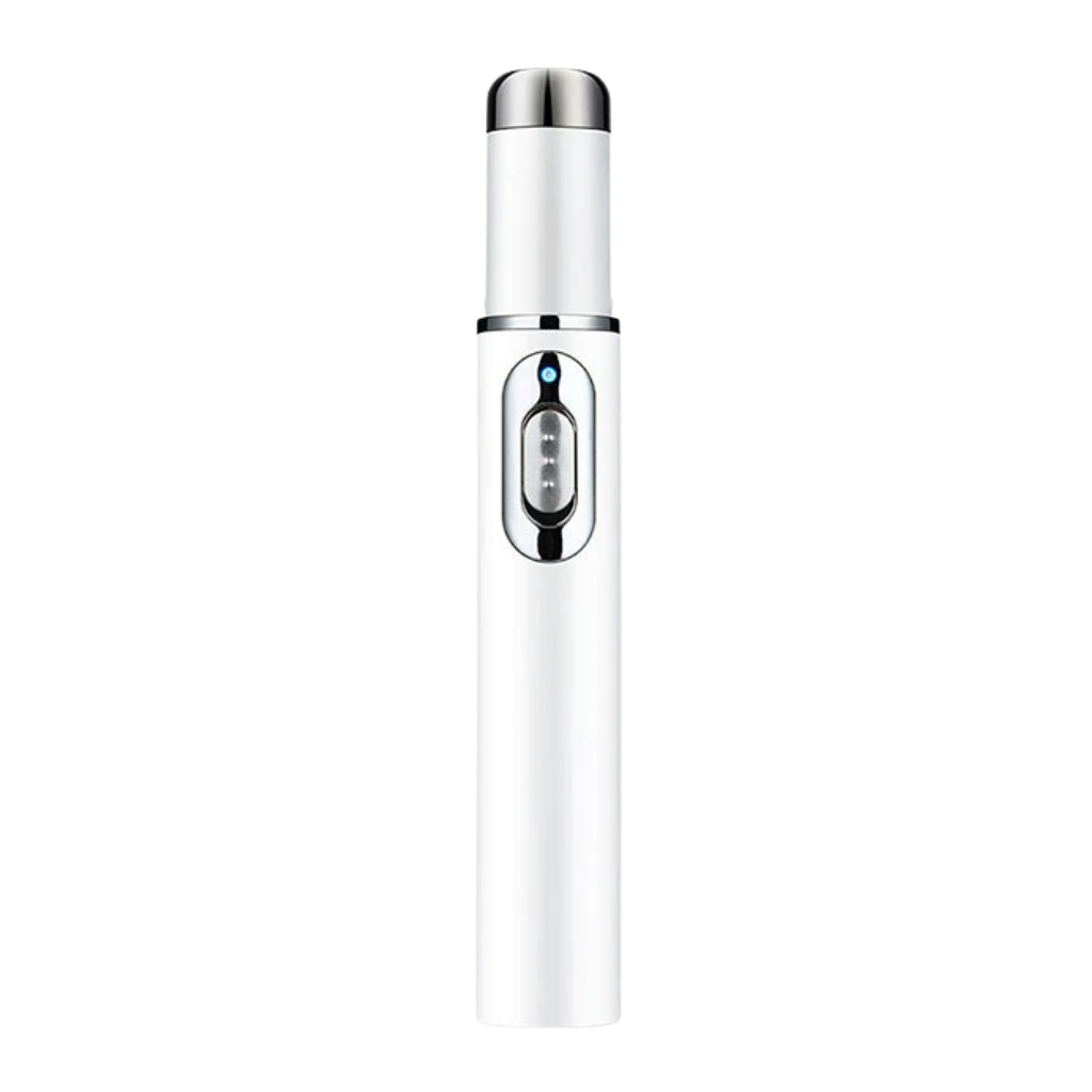 Lâmpada de luminoterapia Blue Light da Health&Beauty-Manufacturer para terapia de pele, compacta e portátil.