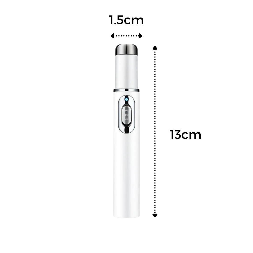 Lâmpada de luminoterapia blue light da Health&Beauty-Manufacturer, dispositivo portátil para terapia de pele com luz azul.