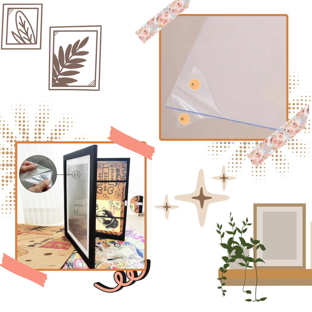 Quadro de foto HearthSong Lil Davinci com acabamento liso em branco, moldura moderna para decoração de fotos.