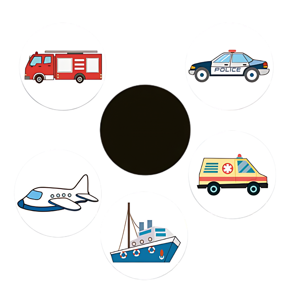 Adesivos termossensíveis para aprendizado de higiene, com tema de carros, da marca Homemaxs, para ajudar na fase de treinamento.