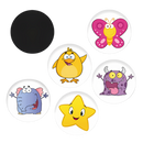 Adesivos termossensíveis da Homemaxs para aprendizado de higiene, com desenhos divertidos que mudam com a temperatura.