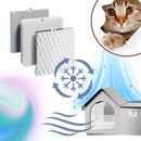 Casa para gatos da Senhu com isolamento térmico refletivo, ideal para manter o ambiente quente e confortável para seu felino.
