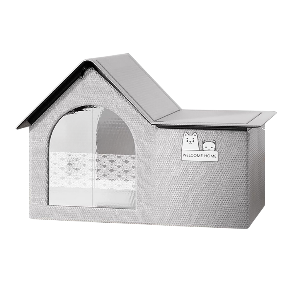 Casa para gatos com isolamento térmico refletivo da Senhu, adequada para manter o ambiente confortável para os felinos.